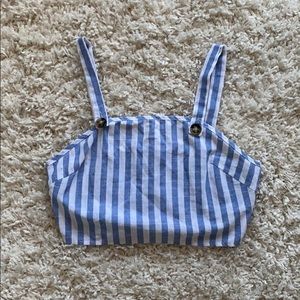 Striped Crop Top Tank